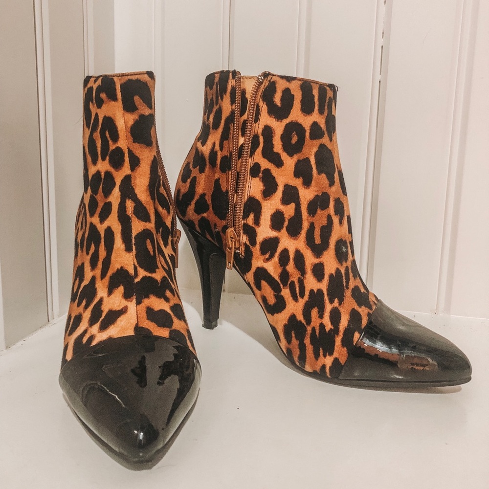 Jeffrey Campbell cheetah booties